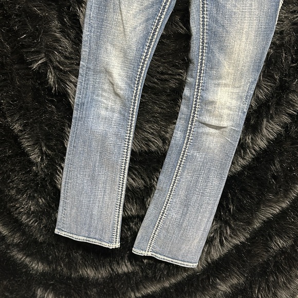 Women's Rock Revival Straight Jeans Size 25 Buckle /‎ Gg-12 - Picture 4 of 11